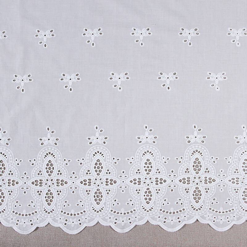 Embroidered Fabric Dress 100% Cotton for Women's Wear Wholesale Suppli 4